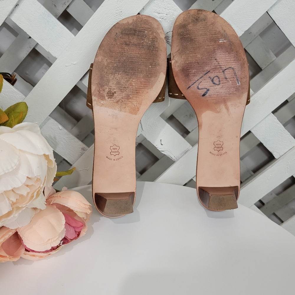 A. Marinelli Waldo Leather Slide Sandal Size 7.5 - Picture 8 of 11